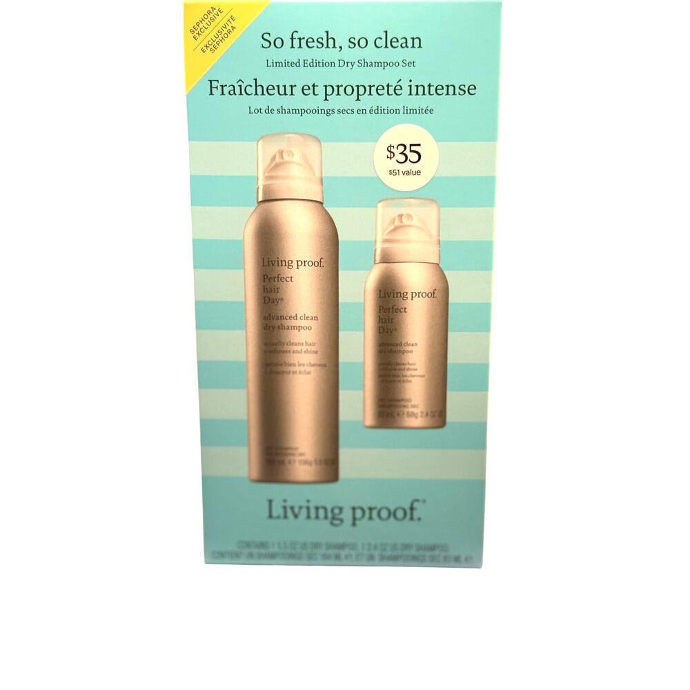 Living Proof So Fresh, So Clean Advanced Clean Dry Shampoo Set,